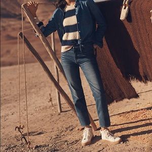 Madewell Straight Leg Classic Wash Mid Rise Jean
